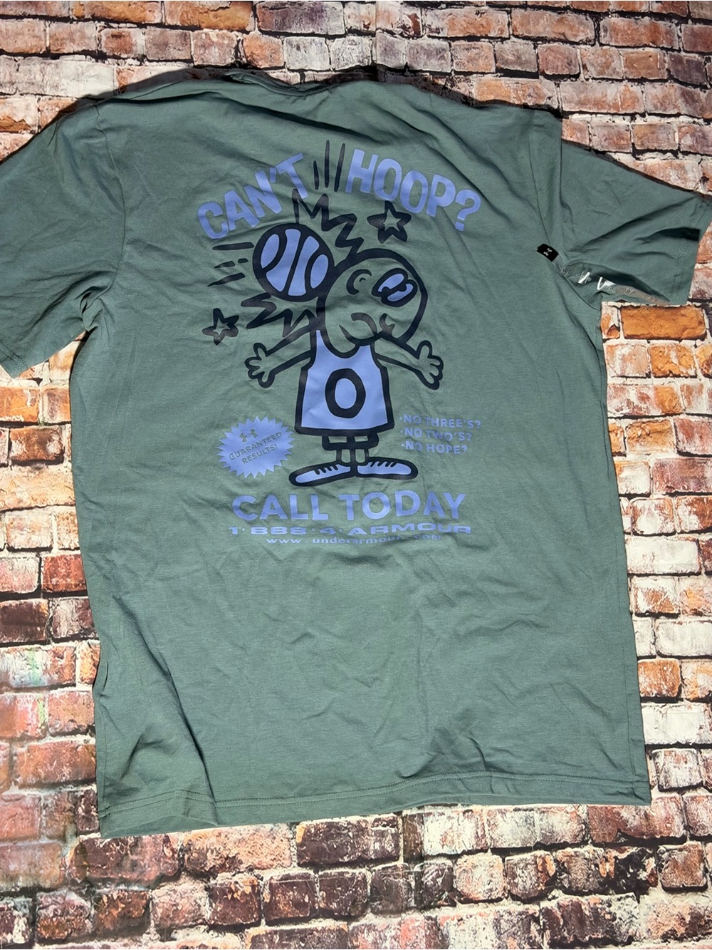 Men’s Graphic Tee - Green "Can't Hoop?"